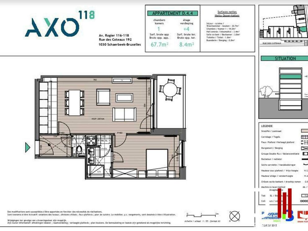 Appartement à louer à Schaerbeek