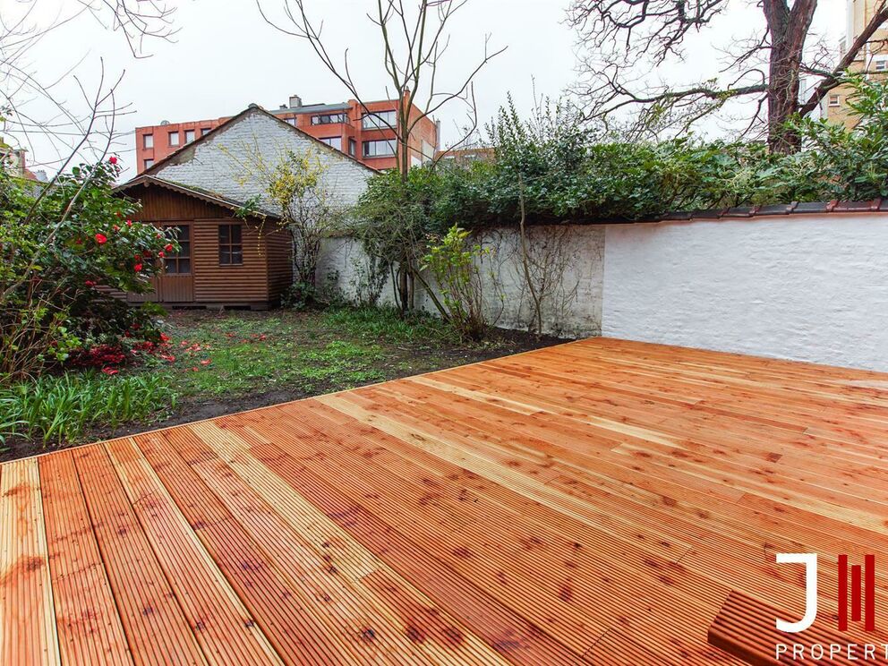 Rez-de-ch. avec jardin à louer à Saint-Gilles